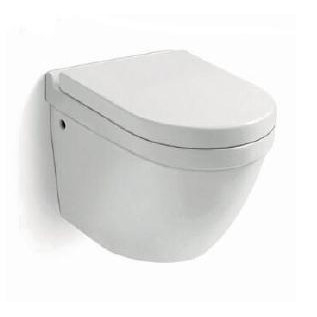 400mm 480mm Tankless Wall Mounted Toilet Kamar Mandi Kecil Keramik Putih