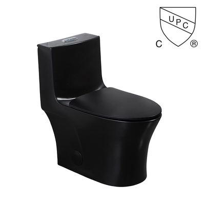 Toilet Kamar Mandi Iapmo Matte Black 1 Buah Toilet Siram Ganda Keramik Siphonic Panjang