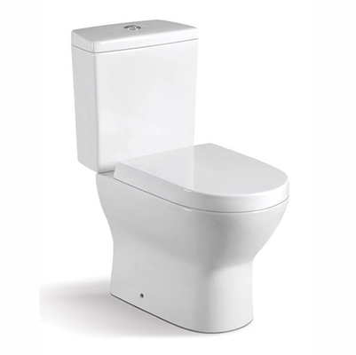 Dual Flush dua bagian toilet bulat Tombol Siram Atas Untuk Kamar Mandi Kecil