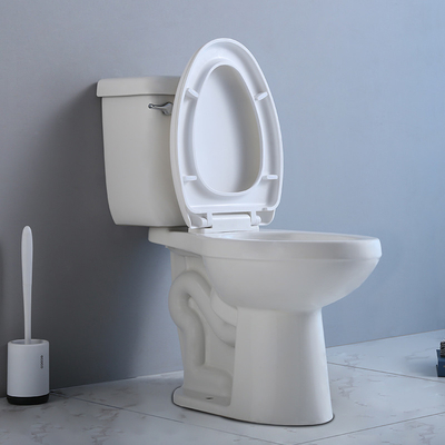 toilet tunggal dua bagian memanjang Kanan Tinggi 12&quot; Kasar Di S-Trap