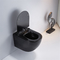 Toilet Terpasang di Dinding yang Tenang, Lemari Air Siram Ganda Kompak Dengan Ketinggian Kursi Yang Nyaman