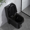 Hotel Siphonic One Piece Toilet Top Flush Floor Dipasang Hitam 690x360x810mm