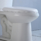Toilet Komersial Watersense 2 Piece memanjang Kursi PP tertutup lembut