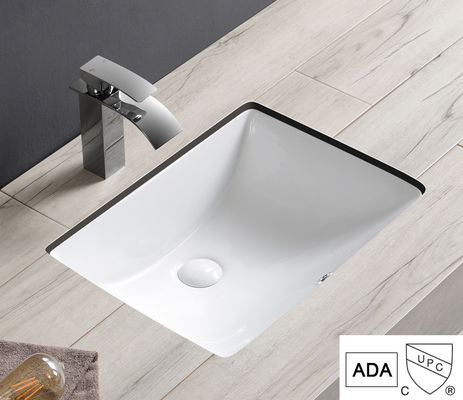 Persegi Ada Wastafel Kamar Mandi yang Disetujui Quick Connect Ada Handicap Sink 510mm