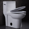 Siphonic One Piece Toilet Kenyamanan Tinggi Memanjang Pembilasan Bulat