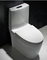 Top Flush One Piece Toilet Memanjang Dengan Kasar 11 Inch Di Penutup Kursi Pelambatan