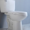 Siphon Jet 2 buah toilet gantung dinding Tinggi 10 Inch toilet dua potong Memanjang