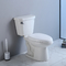 Kenyamanan Tinggi Dua Potong Toilet Putih Bulat Memanjang Fitur Kursi 800mm